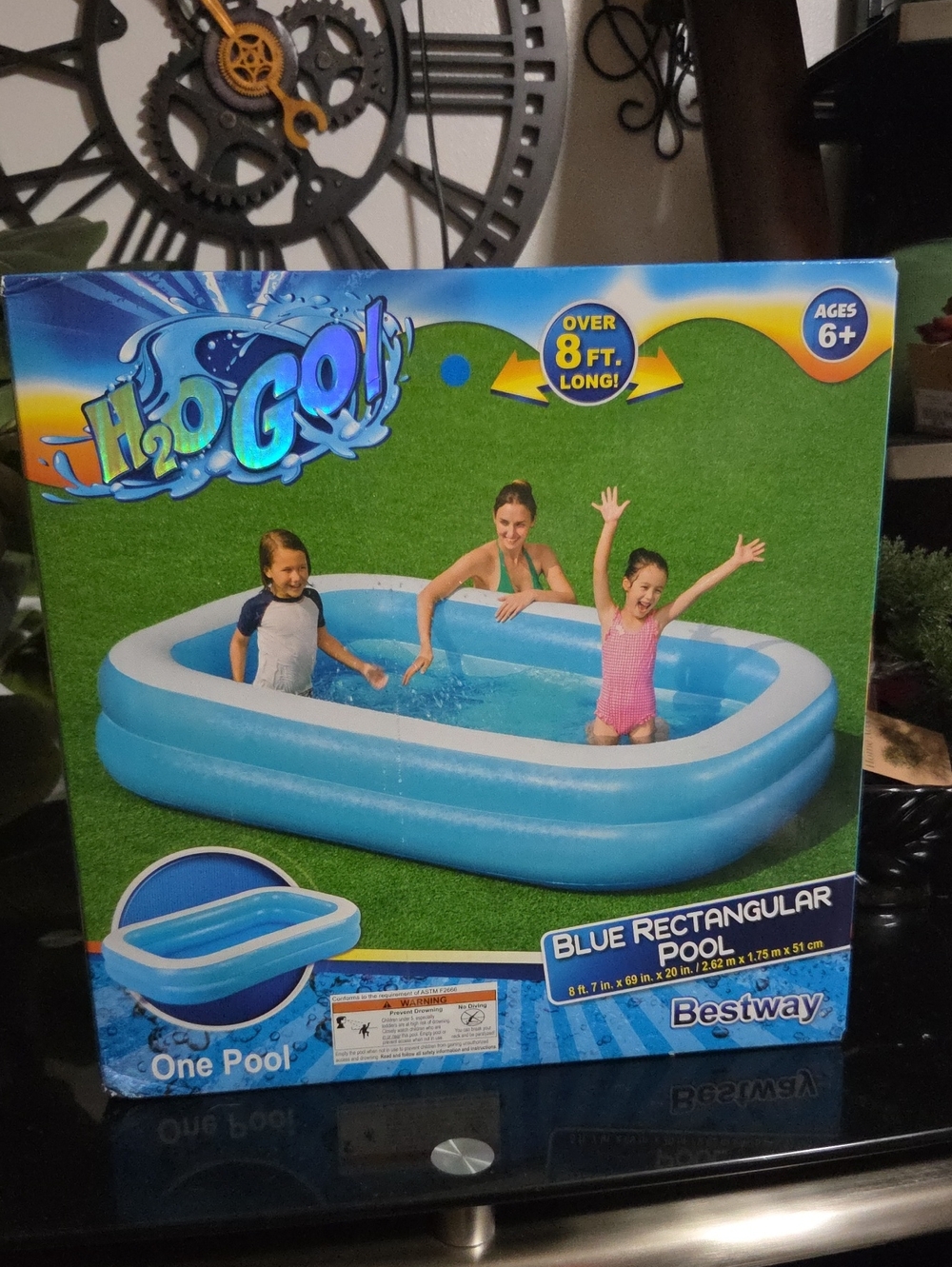 Bestway Blue Rectangular Kids Pool - H2O GO!
